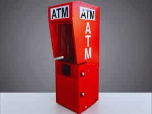 Heavy-Duty Outdoor ATM Enclosure with Lexan Lighted Topper / Free Shipping / Buy Now Pay Later available